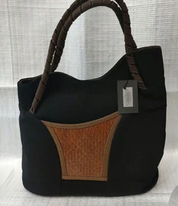 Borsa Tote Bag Sakaburo in Tela Compatta Pieghevole Usata Portaoggetti - Foto 1 di 12