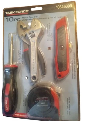 Task Force 10 Pc. Home Tool Set 0346399 - Image 1 of 3