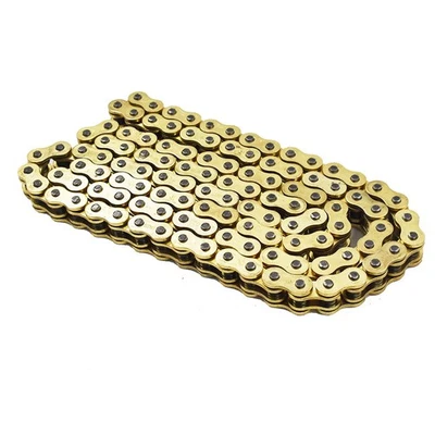 520 Pitch 114 Links With O-Ring Drive Chain Gold Color 520 x114 ATV Motorcycle Foto 1 de 4
