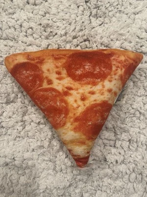 New! Expressions Plush * Pepperoni Pizza Slice * 12” Inch Pillow Mint With Tags - Image 1 of 4