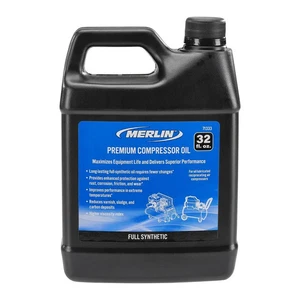 NEW MERLIN 32 oz. Premium Synthetic Compressor Oil FREE SHIPPING - Picture 1 of 3