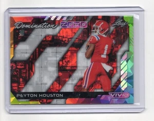 2025 Leaf Vivid Peyton Houston Domination 2030 RED CRYSTAL RC #DB-18 TRUE 1/1 - Picture 1 of 1