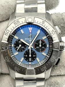 Breitling Super Avenger B01 Chronograph 46mm Blue Dial EB0148101C1E1 Unworn - Picture 1 of 8