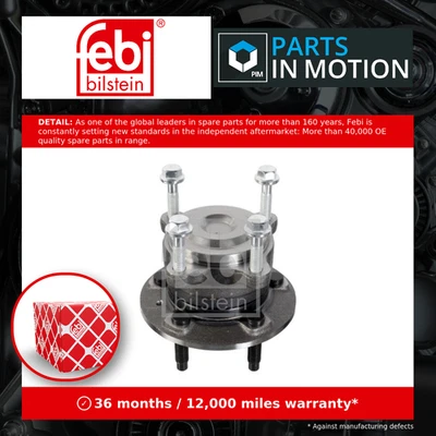 Wheel Bearing Kit fits OPEL ASTRA H, J 1.6 Rear 2009 on A16XHT 013577406 Febi - Image 1 of 4