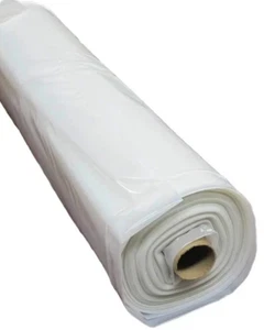 CLEAR HEAVY DUTY POLYTHENE SHEETING 156CM WIDTH MULTI LENGTHS 250G - Picture 1 of 4