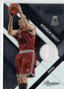 Andrew Bogut Limited # 5 / 25 White Game Worn JERSEY Card Milwaukee Bucks - Picture 1 of 1