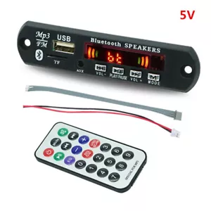 Wireless Bluetooth 5.0 5V Mp3 Scheda Mp3 Audio USB TF FM Radio Modulo - Foto 1 di 4