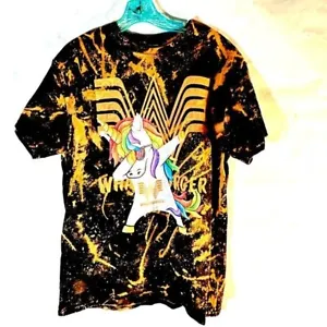 Whataburger Unicorn Tie Dye Tee Shirt Size Small Rainbow Unisex Grunge Punk - Picture 1 of 6