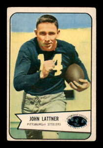 1954 Bowman #128 Johnny Lattner VG/VGEX RC Rookie Steelers 538123