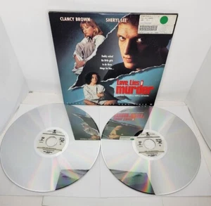 Love, Lies & Murder Laserdisc, 2 LDs Sheryl Lee Clancy Brown LV 22473 Very Good - Picture 1 of 6