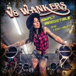 V8 WANKERS-Simply Irresistible-Ltd. Green Marbled Vinyl 7"- Numbered - Picture 1 of 1