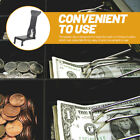  6 Pcs Plastic Universal Cash Box Clip Wallet Special 6pcs (Black) Spring Money
