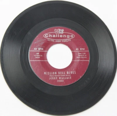 JERRY WALLACE MISSION BELL BLUES / LITTLE COCO PALM 45RPM 7" RECORD (59060) - Image 1 of 2