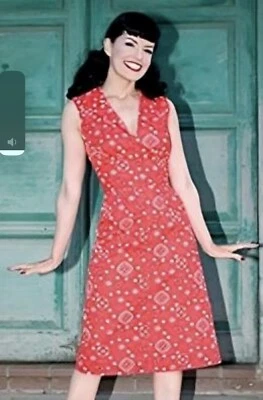 Bernie Dexter 1950s Style Retro Bandana Dress By Stop Staring!  Red Size M - Image 1 of 4