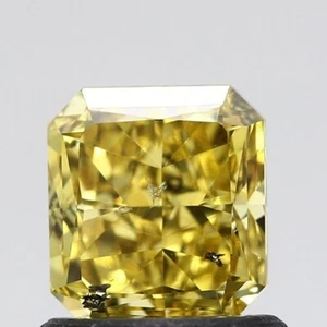 1.13ct Radiant Fancy Vivid Yellow GIA Cert Loose Diamond 100% Natural Triple VG - Picture 1 of 2