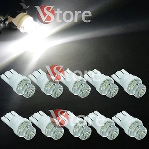 10 Lampade LED T10 BIANCO CONCAVE Luci Lampadine Per Targa e Fari Posizione W5 - Bild 1 von 3