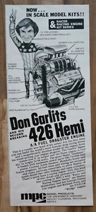 VINTAGE 1973 MPC DON GARLITS 426 A/A FUEL DRAGSTER MOTOR MODELL WERBUNG - Bild 1 von 1