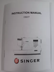 Singer CE677 Handbuch Anleitung, (Repr.) - Bild 1 von 13