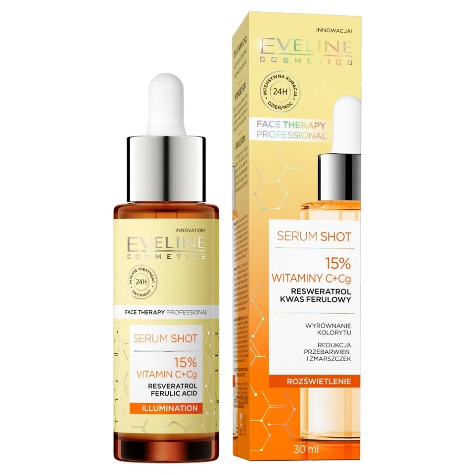 5903416039594 EVELINE Serum Shot 15% Witaminy C + Cg rozświetlająca kuracja do t - Bild 1 von 1