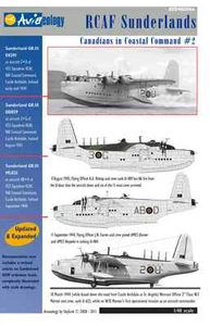 RCAF Sunderlands of 422/423 Sqns – CinCC2 – 1/48 scale Aviaeology Decals & Docs - Picture 1 of 6