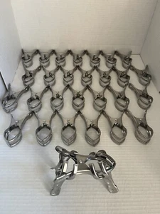 Towel Clips Pack Of 6 51/8l Jumbo Stainless Steel Metal Beach Towel Clips Pool - Picture 1 of 12