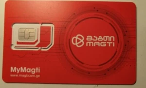 SIM Card Magti Micro Regular Nano Georgia Registered Georgian Batumi Tbilisi New - Zdjęcie 1 z 9