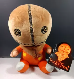Trick 'r Treat großer Kopf weich Sam gehäkelt Plüsch Stofftier Figur Halloween 7 Zoll Neu - Bild 1 von 4