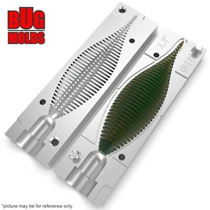 Bait DIY Fishing Mold Soft Plastic Baits Lure Plastisol Bass BellowsShad - Picture 1 of 3