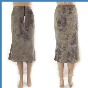 De By Vestebene Falda 48 XXL W34 2XL Rodilla Mujer Beige Stretch Acampanada - Imagen 1 de 5