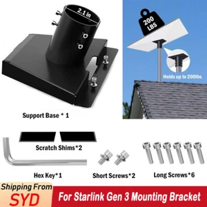 Heavy-Duty For Starlink Gen 3 Mounting Bracket Kit Metal Starlink Pole Adapter - Picture 1 of 8