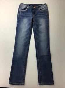 Girls Justice  Premium Jeans, Size 12 Regular Simply Low. Patterns, Snap Pockets - Picture 1 of 11