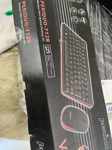 PERIDUO-712B Wireless Mini Keyboard and Set, Black, US English Layout - Picture 1 of 2