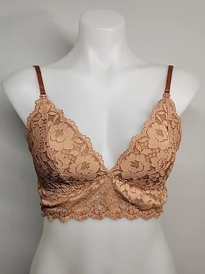 Nwt Momanda 32B Women's Lace Nursing Bra Wirefree Cream Coffee  - Image 1 of 4