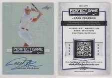 2016 Leaf Perfect Game All-American Classic Metal Silver Jacob Pearson Auto