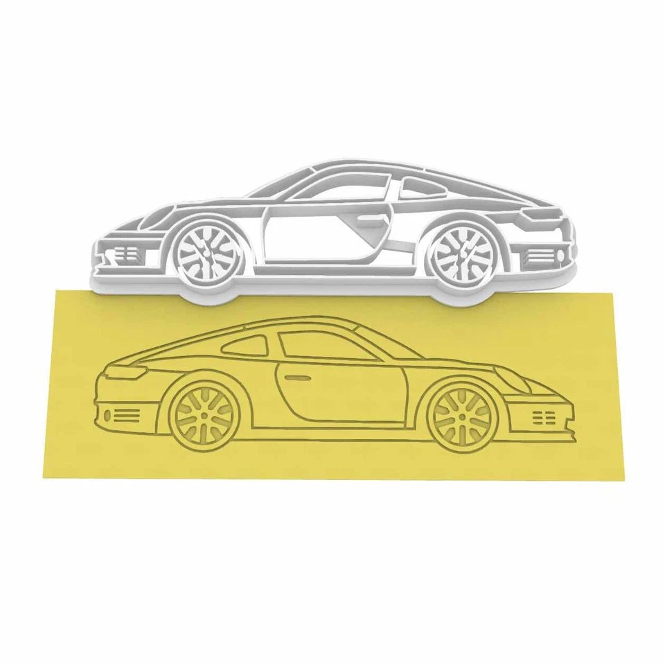 Ausstecher Plätzchenausstecher Auto ähnlich Porsche 911 Ausstechform - Bild 1 von 3
