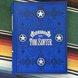 Signed Adventures of Tom Sawyer 1876 1st Ed Winthrope Facsimile Mark Twain - Picture 1 of 15