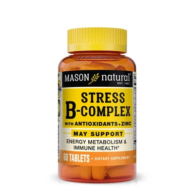 Mason Natural Stress B-Complex with Antioxidants + Zinc  60 TABLET  - Image 1 of 4