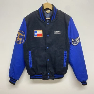 Vintage 80s Capital Radio Jacket Medium 95.8 FM London Promo Wool Varsity Rare! - Image 1 of 4