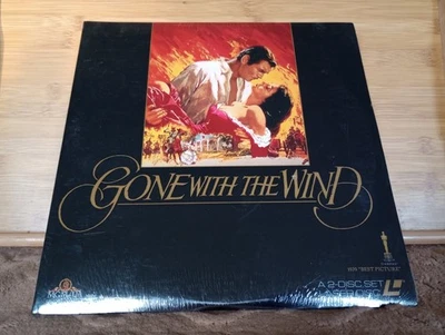 Gone With the Wind Laserdisc 2 Discs 50th Anniversary Edition Letterbox Foto 1 de 2