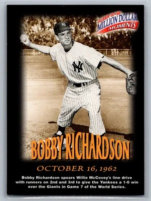 1997-98 Fleer Million Dollar Moments #27 Bobby Richardson - Image 1 of 2