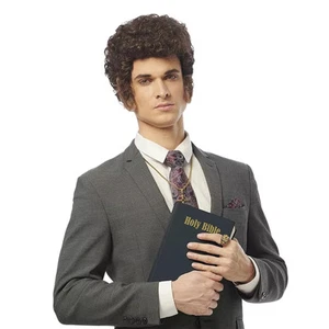 Righteous Preacher Adult Costume Wig | Brown - Picture 1 of 5