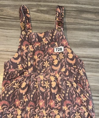 Mono Blakely Ligero Pana Floral Botón Pierna Ancha Talla XSpequeño Bohemia Foto 1 de 4