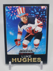 2023-24 Upper Deck Credentials Luke Hughes Rookie Pro Visions SP #6 of 10 - Picture 1 of 2