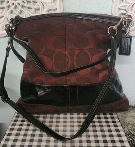 Coach Legacy Signature Stripe Shoulder Shopper Tote Bag F1189-18797E - Picture 1 of 6