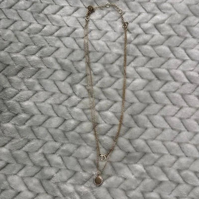 Ivanka Trump 2 In 1 Gold Toned Charm Necklace 16 Inch - “Daring” Inscription W D Foto 1 de 4