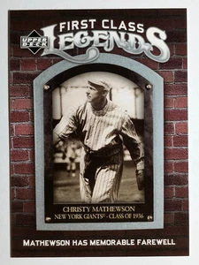 2006 Upper Deck First Class Legends #FCL68 Christy Mathewson - Picture 1 of 2