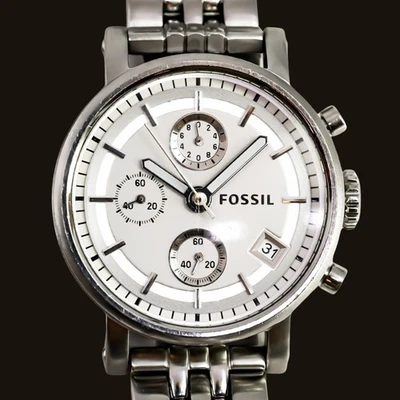 Fossil Women’s Boyfriend Chronograph Steel Quartz Watch ES2198 38mm #68431 - image 1 of 4