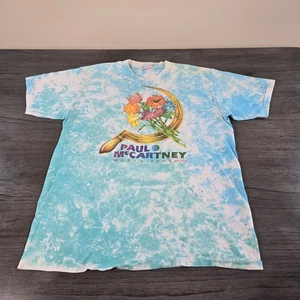 Vintage Paul McCartney 1989/1990 World Tour Tie-Died T-Shirt Size XL - Picture 1 of 9