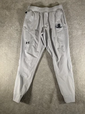 Under Armour Joggers Masculinos de Treinamento Cônico Imparável Grande Logotipo Off White/Cinza*** - Imagem 1 de 4