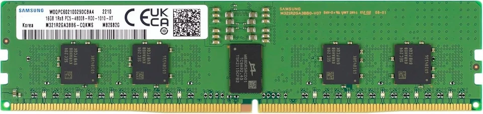 NEW Samsung 16GB 1Rx8 DDR5 PC5-38400 ECC RDIMM Server Memory M321R2GA3BB6-CQK - Image 1 of 1